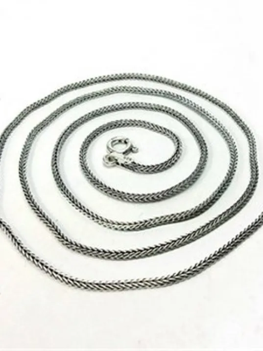 Çerkez Figürlü Erkek Bayan Gümüş Kolye