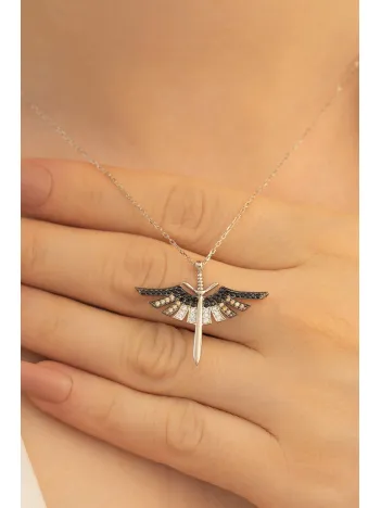 Kadın Gümüş Kolye - Mikailin Kılıcı Bayan Gümüş Kolye