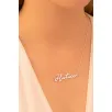 Kadın Gümüş Kolye - Hatice Yazılı 925 Ayar Gümüş Kadın Kolye