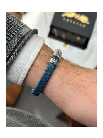 Erkek Bileklik - Deri Erkek Bileklik - Taşlı Erkek Bileklik - Taşlı Şerit Model