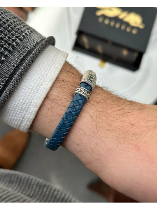 Erkek Bileklik - Deri Erkek Bileklik - Taşlı Erkek Bileklik - Taşlı Şerit Model