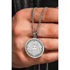 Steel Aether Çelik Kadın Kolye Yunan Tanrısı Medusa İşlemeli Yuvarlak Plaka Kararmaz Steel Aether Çelik Kadın Kolye Yunan Tanrısı Medusa İşlemeli Yuvarlak Plaka Kararmaz