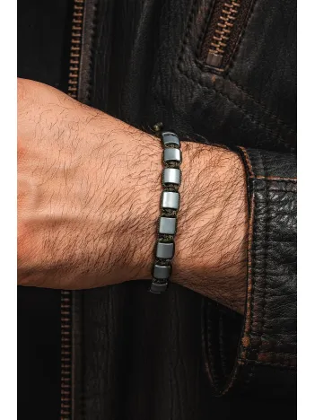 Erkek Kadın Doğal Taş Bileklik - Hematit Doğal Taşlı Sarı Makrome Model Unisex Bileklik Erkek Kadın Doğal Taş Bileklik - Hematit Doğal Taşlı Sarı Makrome Model Unisex Bileklik