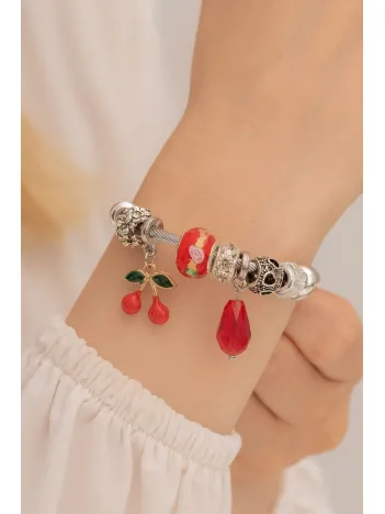 Kadın Çelik Bileklik - Charm Model Bileklik - Charm Model Kadın Bileklik