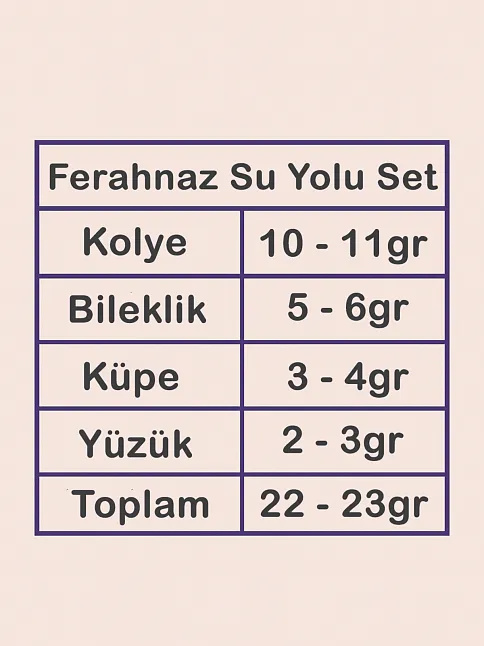 Kadın Gümüş Takı Seti - Ferahnaz Baget Taşlı Zirkon Süslemeli 925 Ayar Kolye, Bileklik, Yüzük, Küpe Tam Set