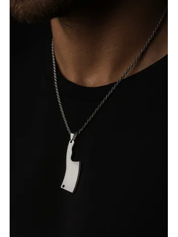 Erkek Çelik Kolye - Satır Motifli Burma Zincir Model Erkek Kolye Erkek Çelik Kolye - Satır Motifli Burma Zincir Model Erkek Kolye