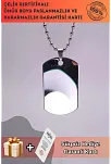 Asker Künyesi Kolyesi Paslanmaz Erkek Bayan Çelik Kolye Top Zincirli