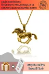 At Figür Erkek Bayan Çelik Kolye Çelik Burma Zincir CKLATLFIGUR-ALT At Figür Erkek Bayan Çelik Kolye Çelik Burma Zincir CKLATLFIGUR-ALT