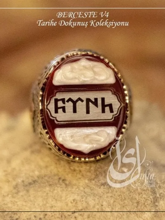 İslam Usta Tasarımı Berceste Model 4 Gümüş Erkek Yüzük