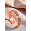 Kadın Bakır Bileklik Yüzük Set - Natasha Model Özel Baskı Metal Kutu Ve Kuvars Taşı Kadın Bakır Bileklik Yüzük Set - Natasha Model Özel Baskı Metal Kutu Ve Kuvars Taşı