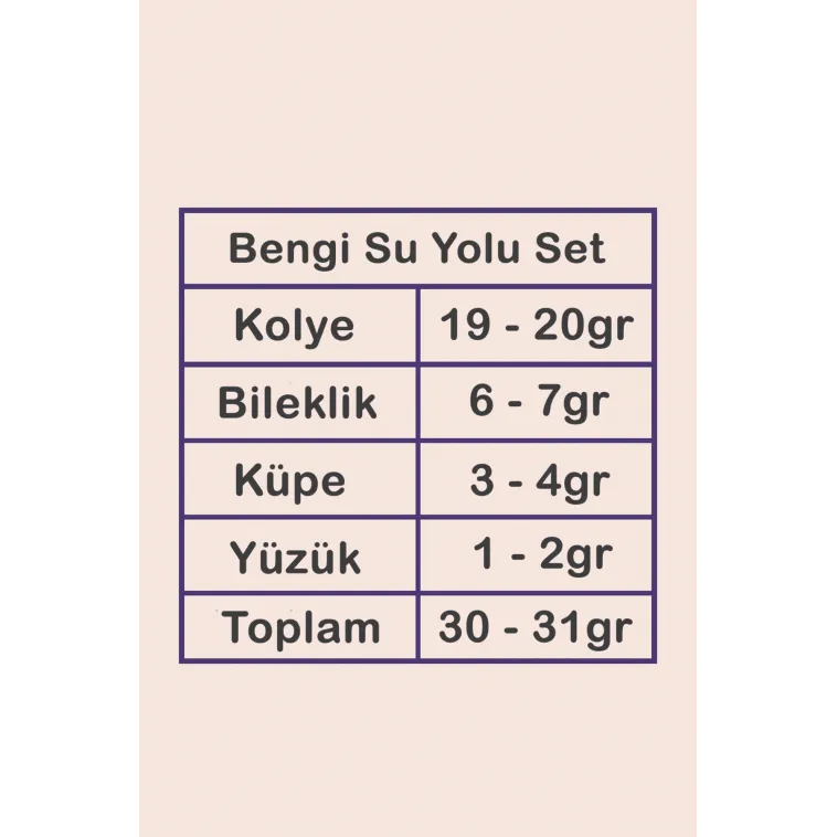 Bengi Bayan Zirkon Taşlı Gümüş Su Yolu Set - Kolye, Bileklik, Küpe, Yüzük Bengi Bayan Zirkon Taşlı Gümüş Su Yolu Set - Kolye, Bileklik, Küpe, Yüzük