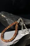 Erkek Doğal Taş Tespih - Doğal Kahverengi Tibet Akiği Taşlı Ortaboy Tesbih Erkek Doğal Taş Tespih - Doğal Kahverengi Tibet Akiği Taşlı Ortaboy Tesbih