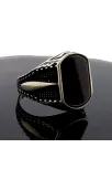 Oniks Taşlı Erkek Gümüş Yüzük Oniks Taşlı Erkek Gümüş Yüzük