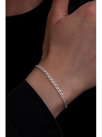 Erkek Gümüş Bileklik - 925 Ayar Rambo Model Gümüş Bileklik