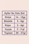 Kadın Gümüş Takı Seti - Ayfer Baget Taşlı Kare Model Kolye, Bileklik, Yüzük, Küpe Tam Set Kadın Gümüş Takı Seti - Ayfer Baget Taşlı Kare Model Kolye, Bileklik, Yüzük, Küpe Tam Set