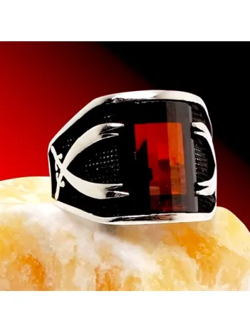 Zülfikar Erkek Gümüş Yüzük 4 Farklı Renk Seçeneği