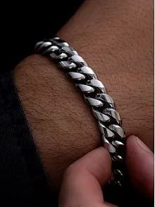 Erkek Bileklik - Gurmet Model Sık Örüm Erkek Çelik Bileklik