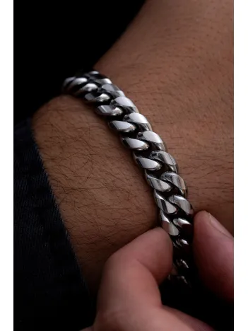 Erkek Bileklik - Gurmet Model Sık Örüm Erkek Çelik Bileklik