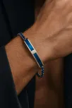 Erkek Çelik Bileklik - Lacivert Zirkon Taşlı Plaka Erkek Çelik Bileklik Erkek Çelik Bileklik - Lacivert Zirkon Taşlı Plaka Erkek Çelik Bileklik