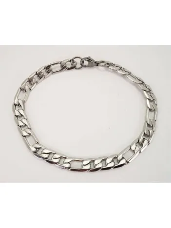 Çelik Figaro Kolye Ve Bileklik Set Orta Kalınlıkta İndirimli Fiyat