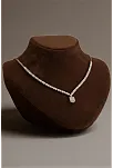 Kadın Gümüş Kolye - Diana Baget Taşlı Kare Kolye