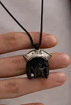 Jack Sparrow - Erkek Kolye - Jack Sparrow Figürlü Erkek Çelik Kolye