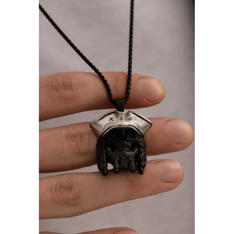 Jack Sparrow - Erkek Kolye - Jack Sparrow Figürlü Erkek Çelik Kolye Jack Sparrow - Erkek Kolye - Jack Sparrow Figürlü Erkek Çelik Kolye
