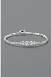 Parla Model Zirkon Taşlı Gümüş Su Yolu Kadın Bileklik