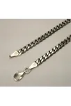OKSİTLİ GURMET ERKEK GÜMÜŞ KOLYE ZİNCİR İNCE MOD