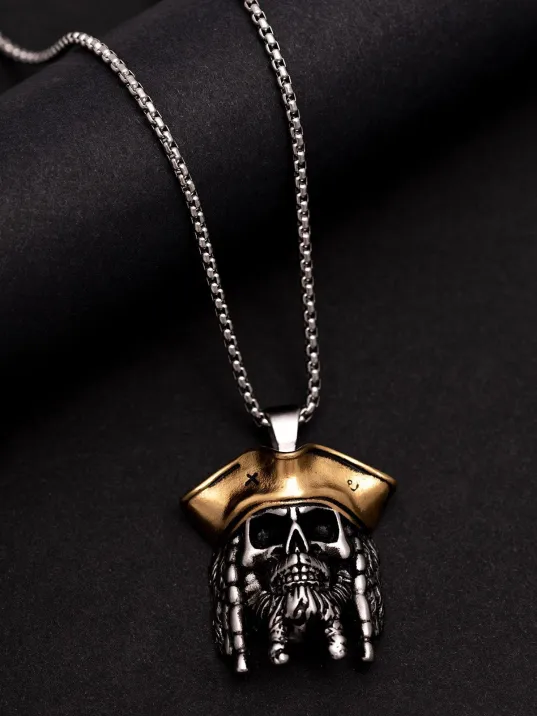 Jack Sparrow - Erkek Kolye - Jack Sparrow Figürlü Erkek Çelik Kolye Jack Sparrow - Erkek Kolye - Jack Sparrow Figürlü Erkek Çelik Kolye