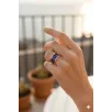 Kadın Bakır Yüzük - Laura Model Özel Baskı Metal Kutu Ve Kuvars Taşı Kadın Bakır Yüzük - Laura Model Özel Baskı Metal Kutu Ve Kuvars Taşı