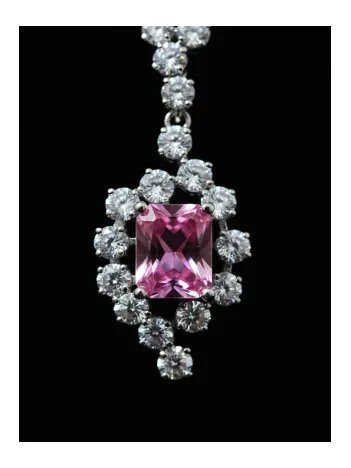 Kadın Gümüş Kolye Yüzük Küpe Set - Bella Model Kare Pembe Zirkon Taşlı Set Kadın Gümüş Kolye Yüzük Küpe Set - Bella Model Kare Pembe Zirkon Taşlı Set