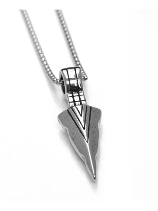 Erkek Kolye - Kunai Hançeri Model Çelik Kolye