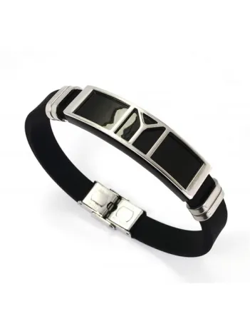 IYI Kayı Boyu Diriliş Kauçuk Çelik Erkek Bileklik