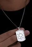 Erkek Kolye - Ottoman Gemici Model Çelik Kolye