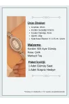 Kadın Gümüş Saat - Gelin Saati - Zirkon Taşlı Yaprak Desen Kordon 925 Ayar Gümüş Kadın Saat Kadın Gümüş Saat - Gelin Saati - Zirkon Taşlı Yaprak Desen Kordon 925 Ayar Gümüş Kadın Saat