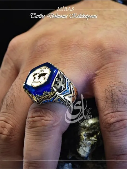 İslam Usta Tasarımı Miras Gümüş Erkek Yüzük