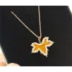 Rose Çınar Yaprağı Bayan Gümüş Kolye Orta Boy Rose Çınar Yaprağı Bayan Gümüş Kolye Orta Boy