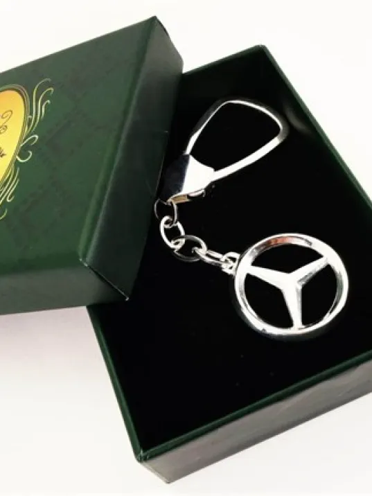 Gümüş Mercedes Anahtarlık