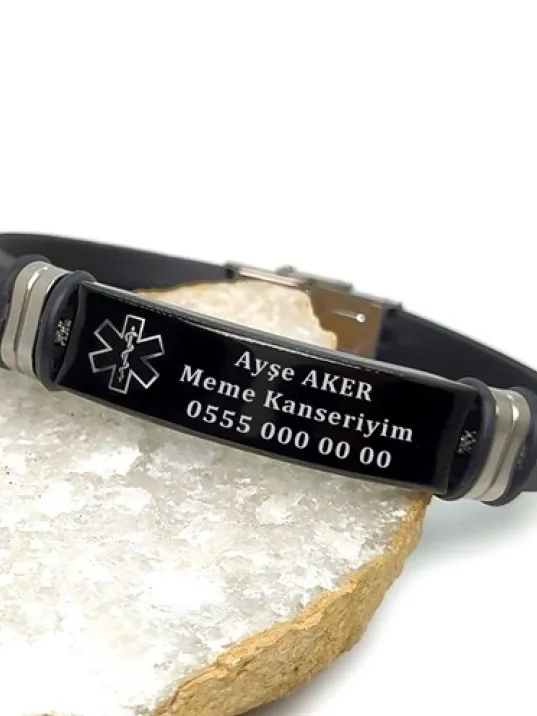 Çelik Epikriz Acil Durum Bilekliği Çelik Epikriz Acil Durum Bilekliği