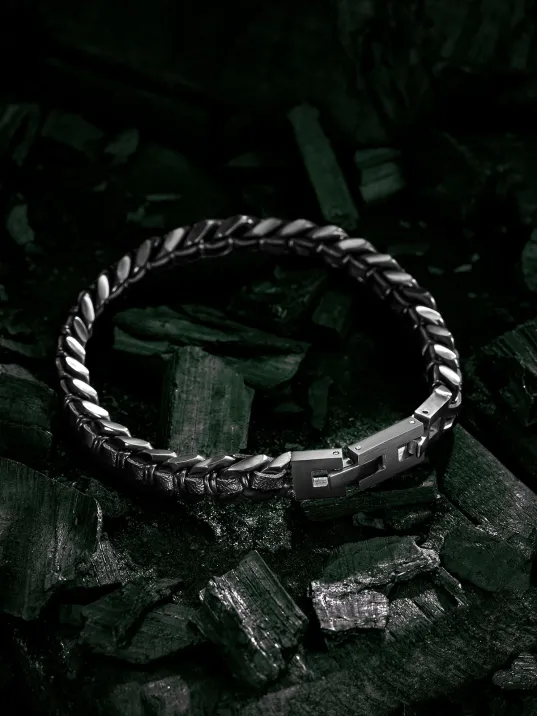 Çelik Bileklik - Siyah Seramik Modern Çelik Bileklik Çelik Bileklik - Siyah Seramik Modern Çelik Bileklik