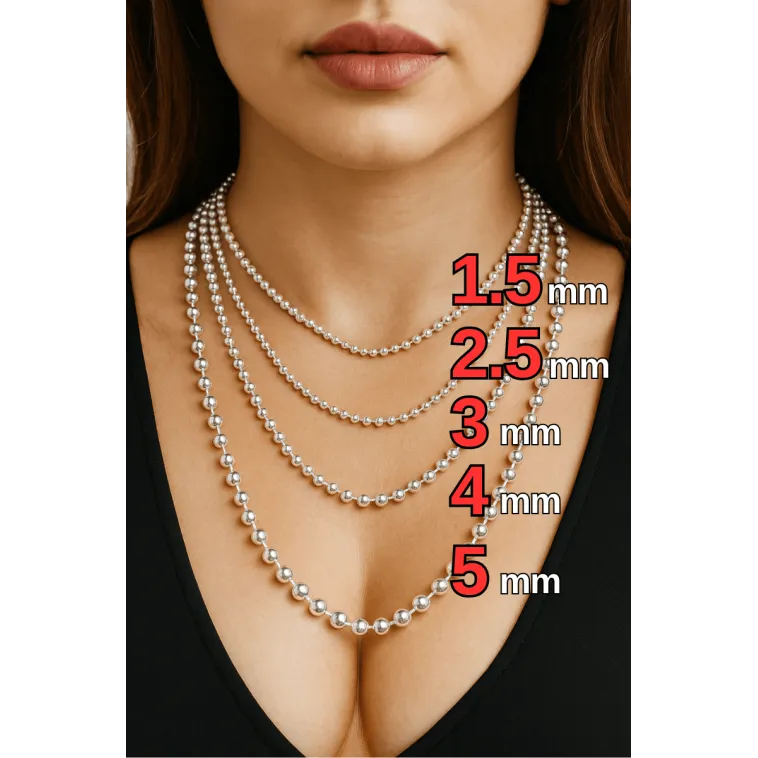 Kadın Gümüş Kolye - Top Zincir Model 925 Ayar Gümüş Kadın Kolye Zincir Kadın Gümüş Kolye - Top Zincir Model 925 Ayar Gümüş Kadın Kolye Zincir