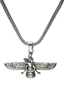 Ahura Mazda Erkek Gümüş Kolye Zincir Küçük Boy