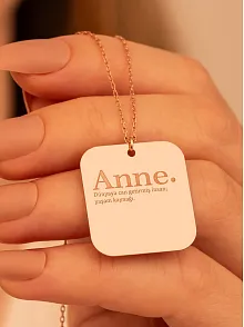 Annelere Özel Bayan Gümüş Kolye Zincir