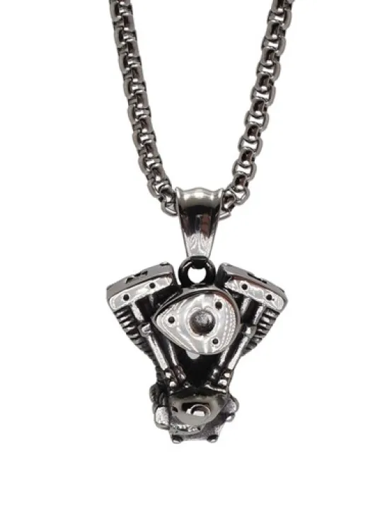 OttoMan V Motor Bloğu Çelik Erkek Kolye Zincir OttoMan V Motor Bloğu Çelik Erkek Kolye Zincir