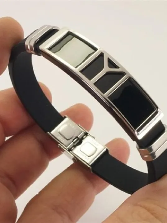 IYI Kayı Boyu Diriliş Kauçuk Çelik Erkek Bileklik