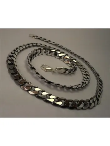 Oksi̇tli̇ Gurmet Erkek Gümüş Kolye Zi̇nci̇r Kalin Model Oksi̇tli̇ Gurmet Erkek Gümüş Kolye Zi̇nci̇r Kalin Model