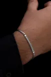 Erkek Gümüş Bileklik -Küp Zincirli Basamak Model Gümüş Bileklik Erkek Gümüş Bileklik -Küp Zincirli Basamak Model Gümüş Bileklik