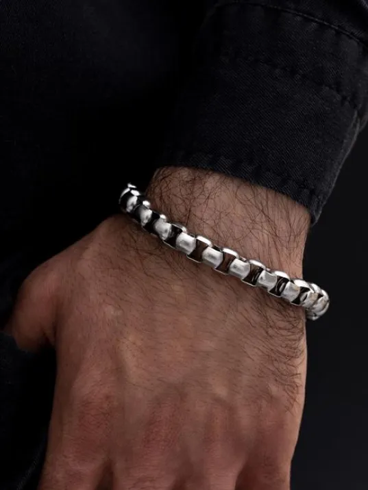 Erkek Bileklik - Erkek Çelik Bileklik - Kalın Polo Model Erkek Çelik Bileklik