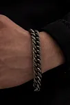 Ottoman Kalın Çelik Oksitli Gurmet Erkek Bileklik CBLOKSİTKLN-GMS